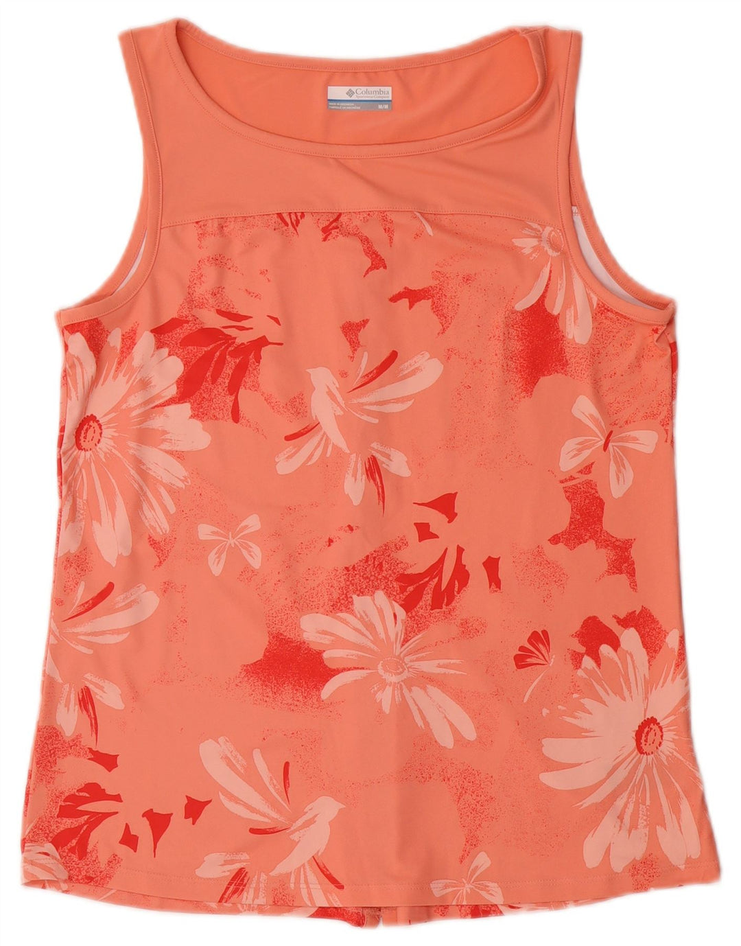 Canotta grafica da donna COLUMBIA UK 12 Poliestere floreale rosa medio