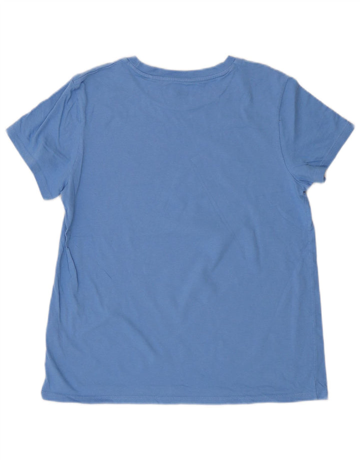 T-shirt grafica da donna LEVI'S Top UK 14 grande cotone blu