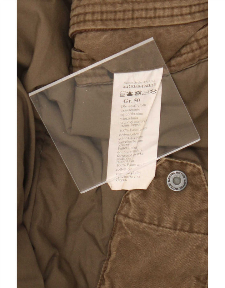 Giacca imbottita militare da uomo Camel Active EU 50 grande cotone kaki