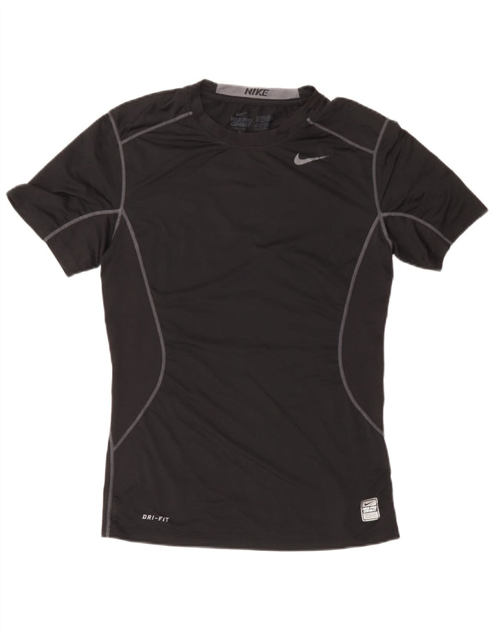 Maglietta Nike Pro Combat da uomo, piccola, nera