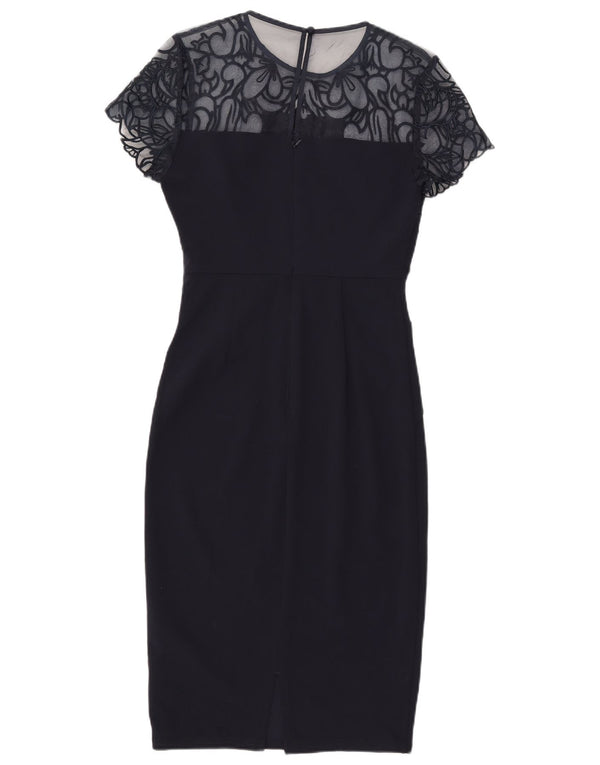 Abito tubino da donna Lipsy UK 10 Piccolo poliestere floreale blu navy
