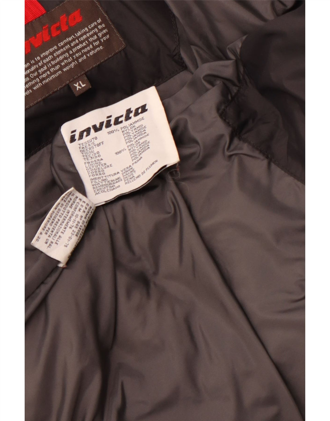 Giacca imbottita da uomo INVICTA UK 42 XL nera in poliammide