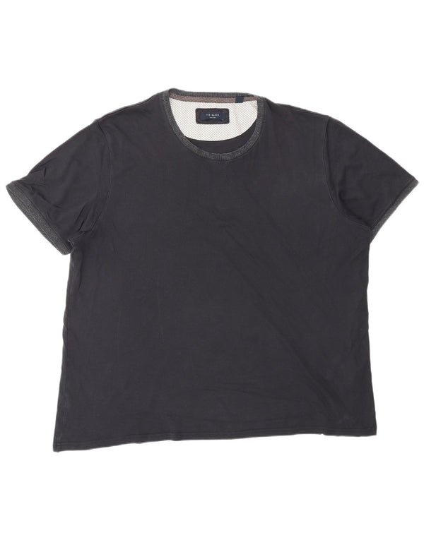 T-shirt da uomo TED BAKER Top 2XL cotone blu navy