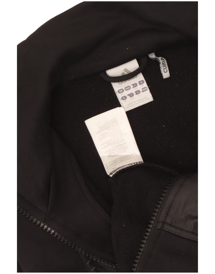 Giacca da tuta da donna Adidas Climalite UK 12 medio poliestere nero