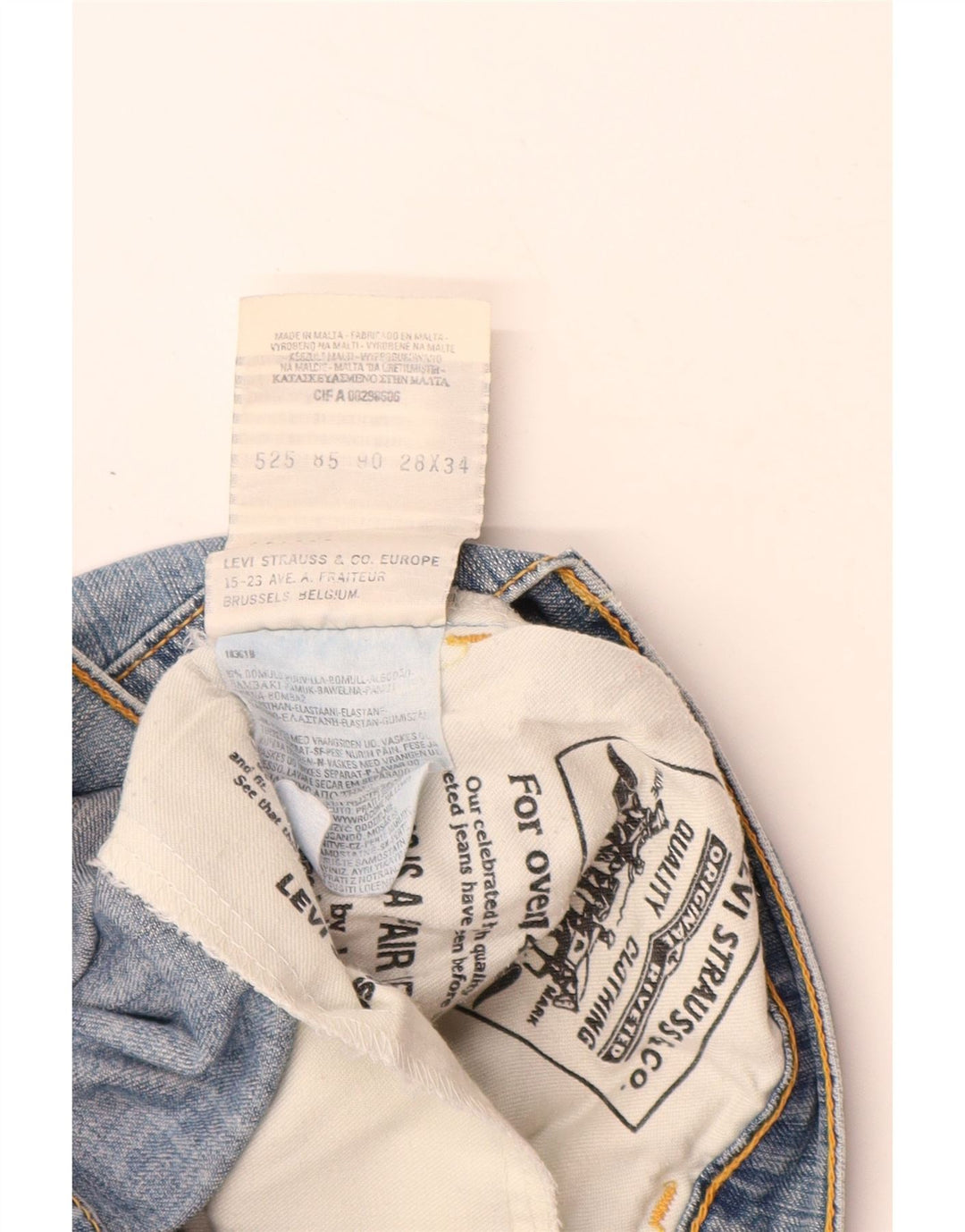 Jeans bootcut da donna LEVI'S W28 L34 cotone blu