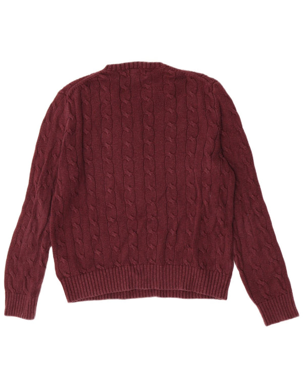 Polo Ralph Lauren Maglione girocollo da uomo in cotone piccolo marrone