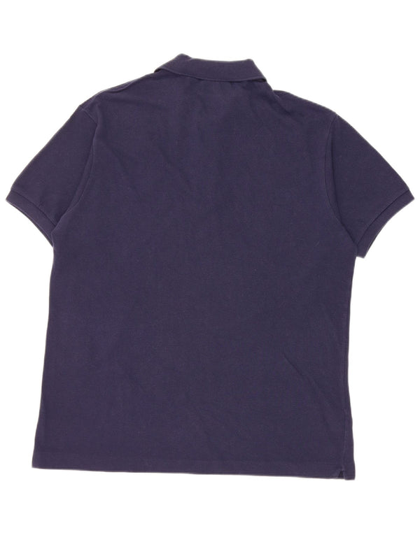 Polo da uomo Lacoste vestibilità classica taglia 5 grande in cotone blu navy