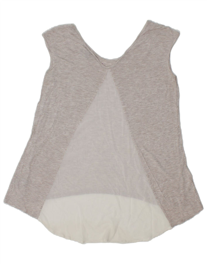 MOSSIMO Womens Sleeveless Blouse Top UK 14 Large Grey Rayon Vintage Mossimo and Second-Hand Mossimo from Messina Hembry 