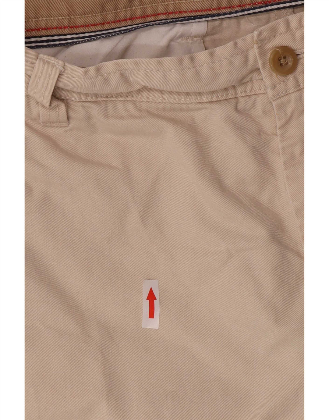 Pantaloncini chino da uomo Izod W36 grandi in cotone beige