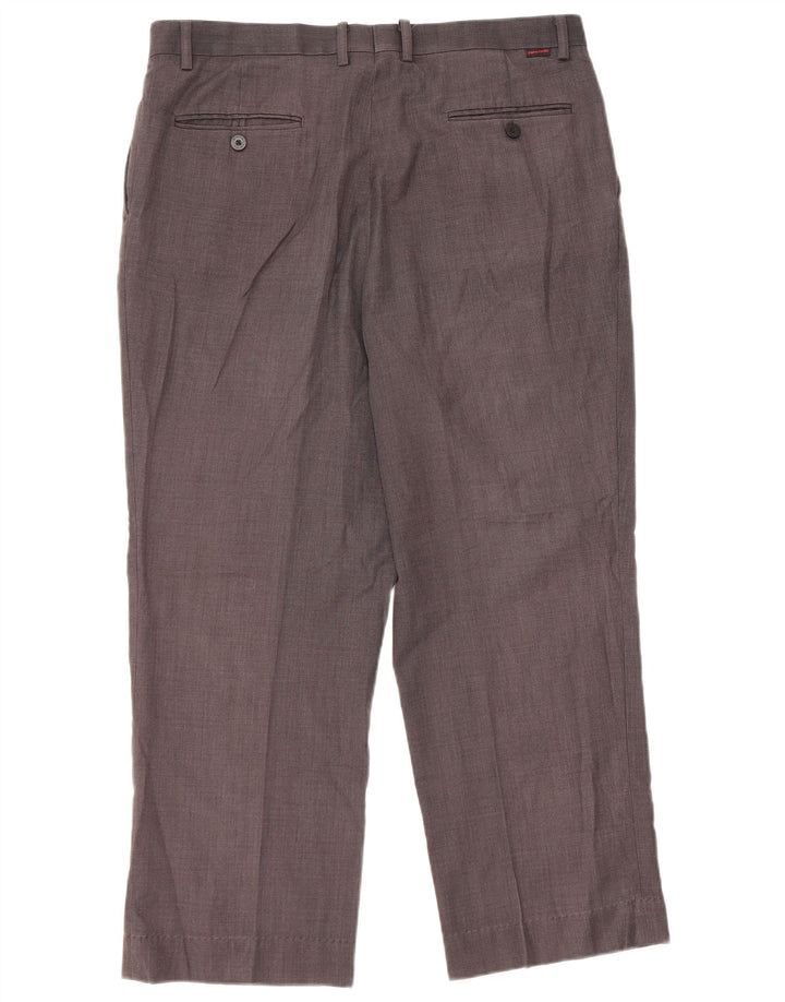 PIERRE CARDIN Pantaloni chino con pegging da uomo W36 L26 Grigi