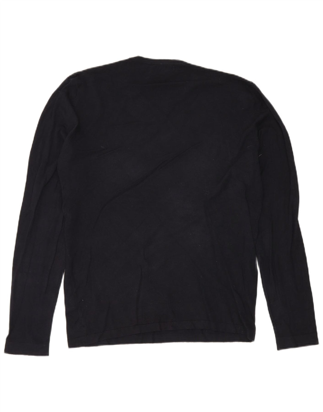 Maglione ZARA da uomo girocollo XL in viscosa blu navy