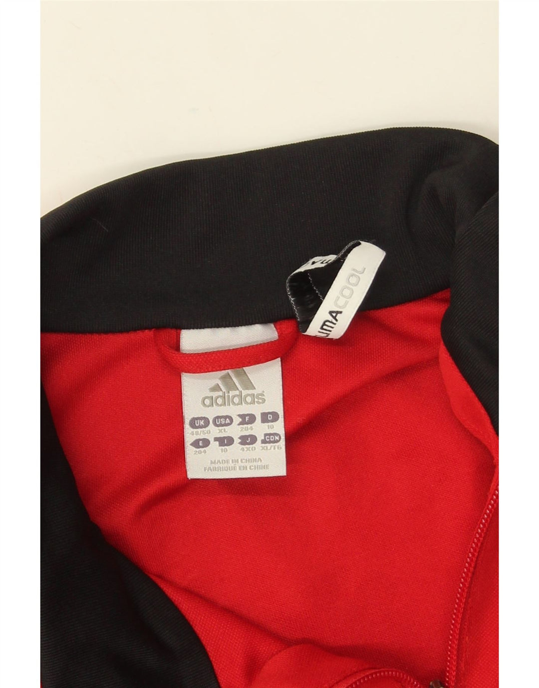 Top della tuta da ginnastica Adidas Climacool Graphic Pullover UK 48/50 XL Rosso