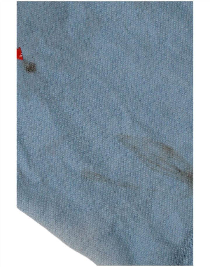 Crew Clothing Felpa con collo con zip da uomo Maglione in cotone blu medio