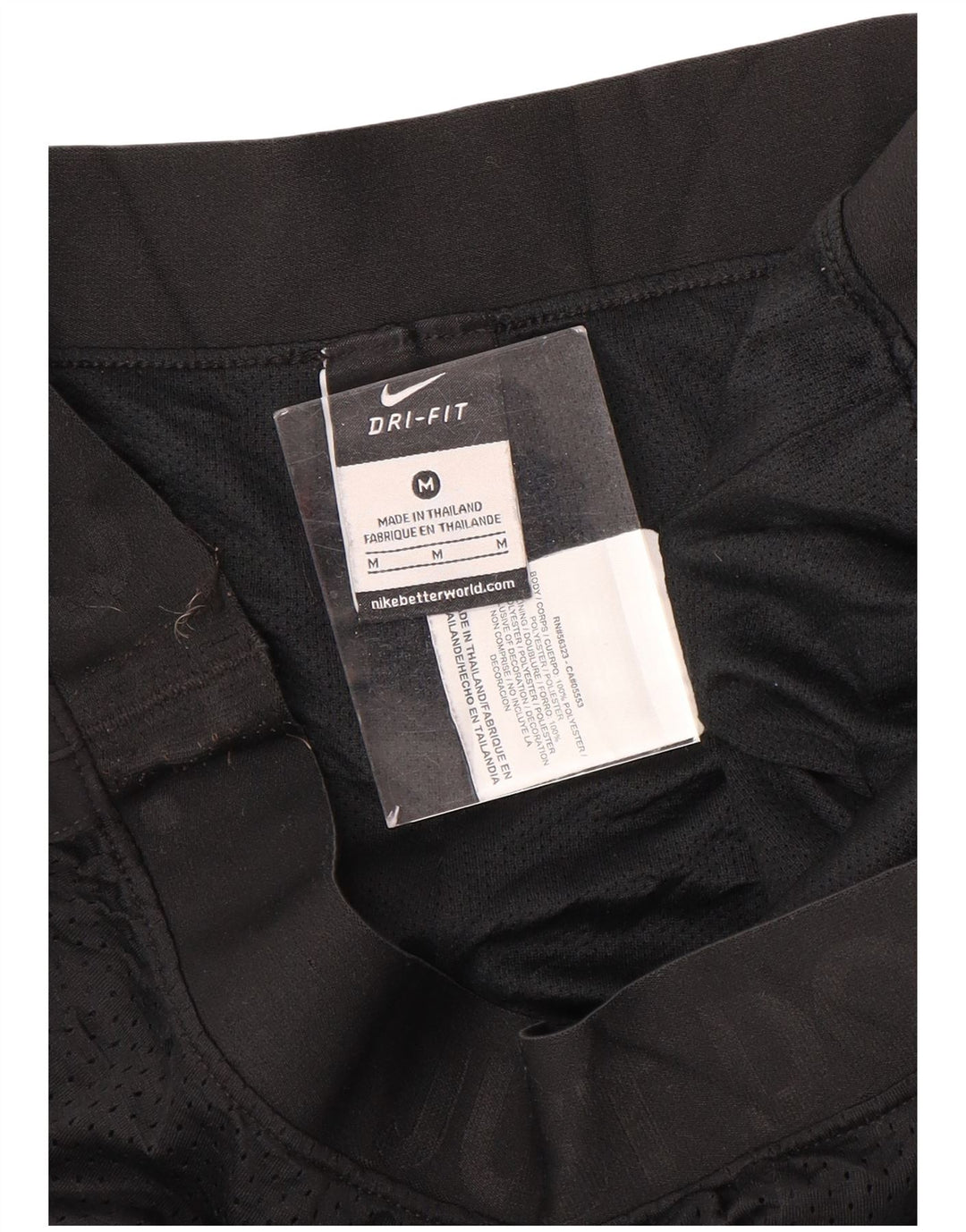 Pantaloncini sportivi grafici NIKE Dri Fit da donna UK 14 medio poliestere nero