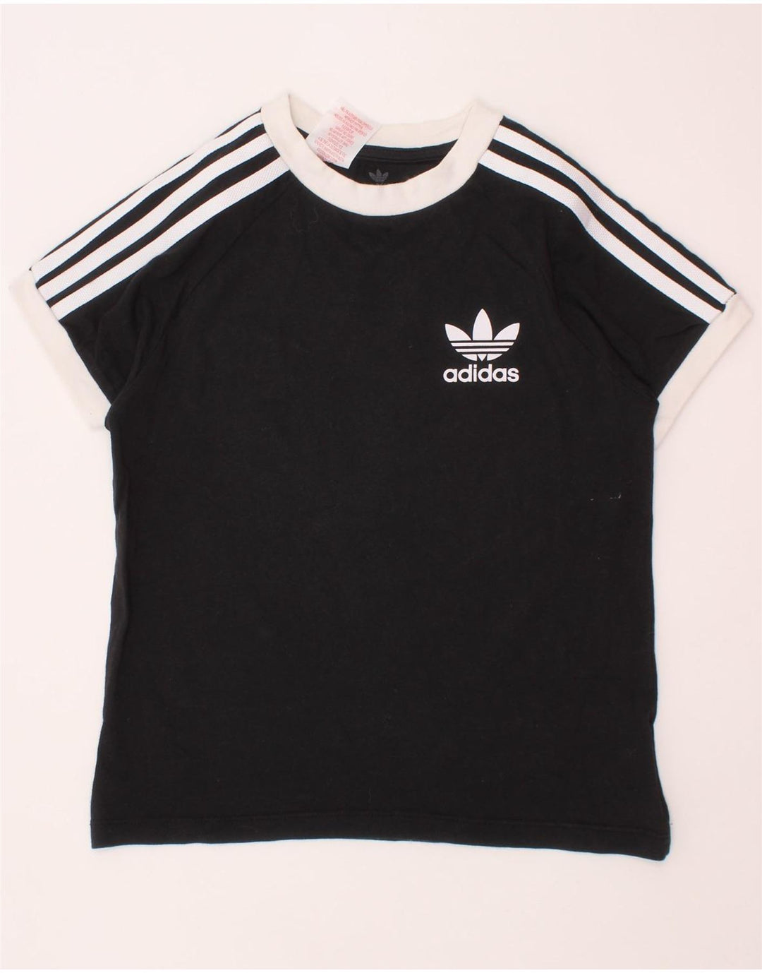 T-shirt ADIDAS per ragazzi 7-8 anni XS in cotone nero