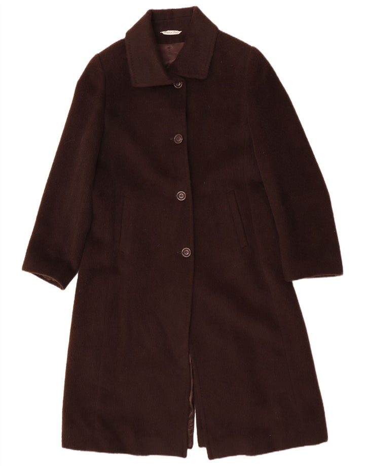 Soprabito vintage da donna IT 48 XL in lana marrone