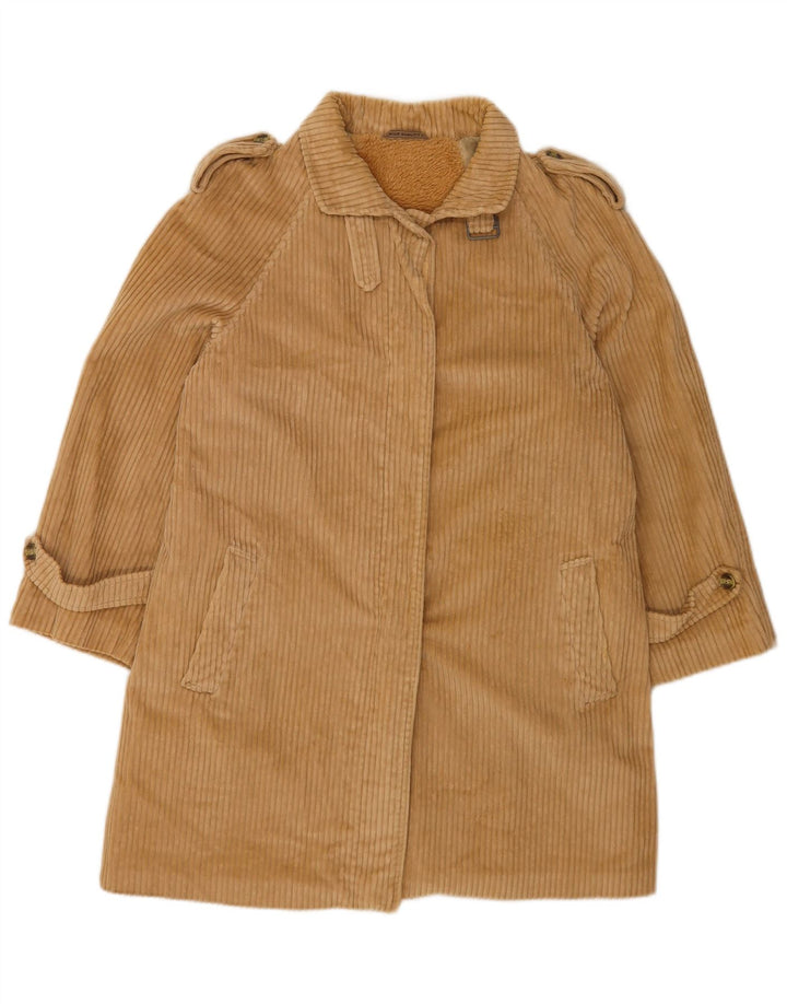 Soprabito in velluto a coste da donna Salco UK 14 Beige medio