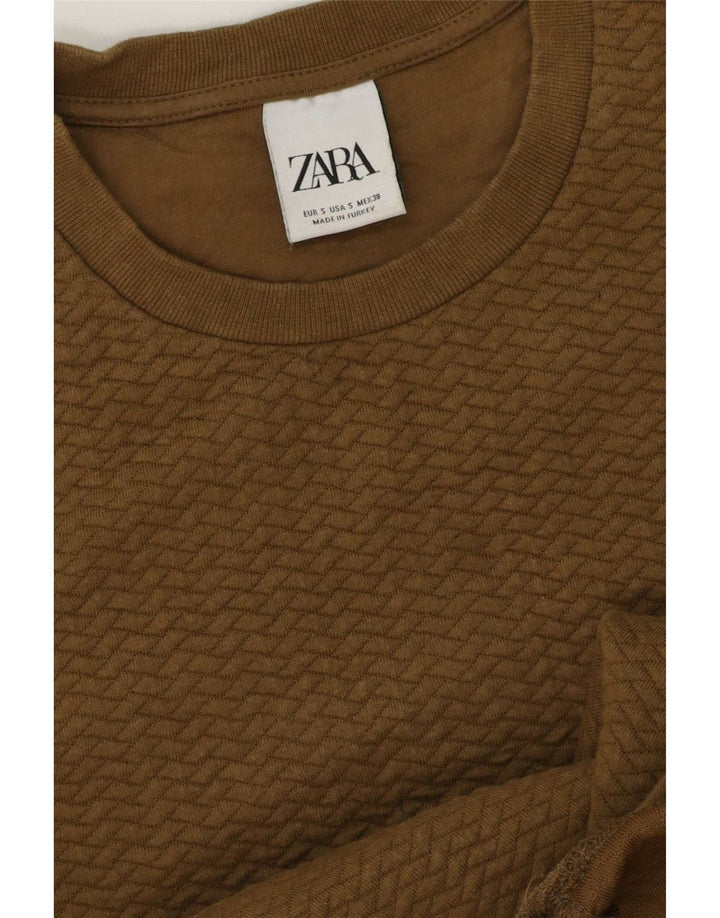 Zara Uomo Felpa Maglione Piccolo Cachi