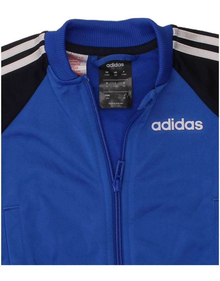 Adidas Giacca da tuta da bambino per neonato 9-12 mesi blu Colourblock Sports
