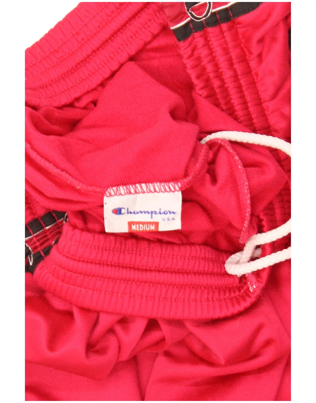 Pantaloni da tuta grafica da uomo Champion Poliestere color block rosso medio