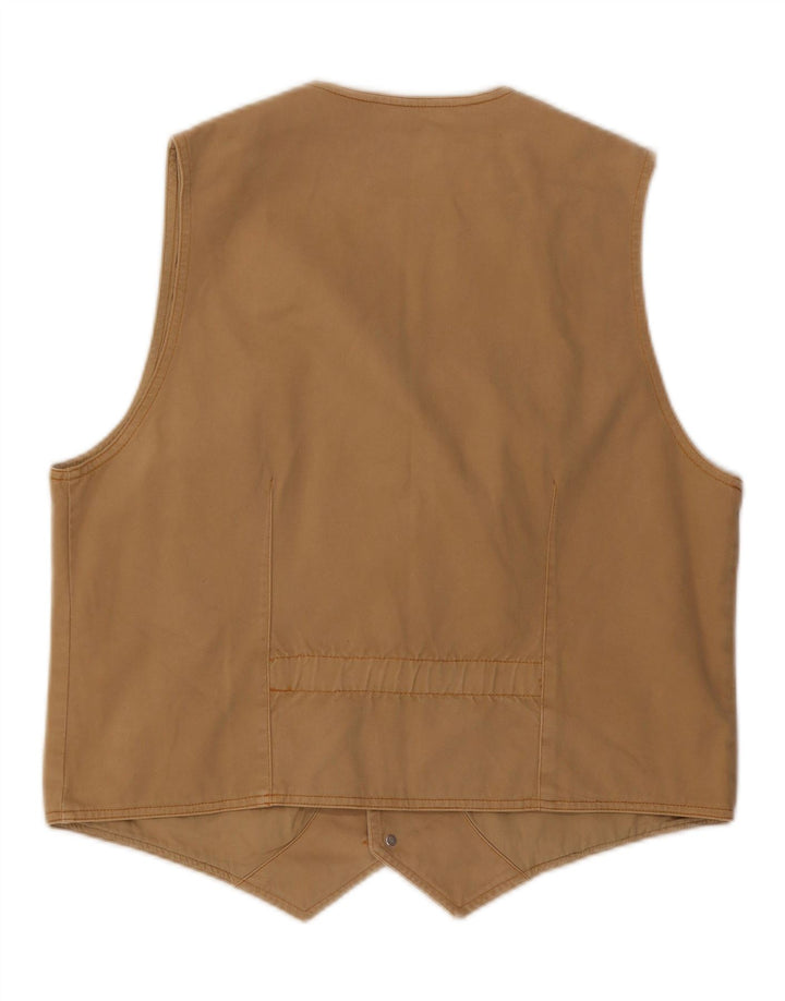 Gilet da uomo CACHAREL grande in cotone beige