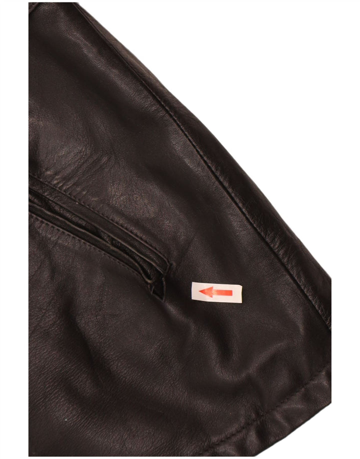 Giacca in pelle vintage da uomo IT 52 XL in pelle nera