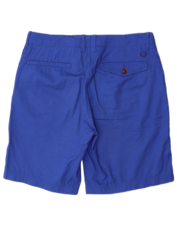 Pantaloncini chino da uomo FRED PERRY W30 cotone blu medio