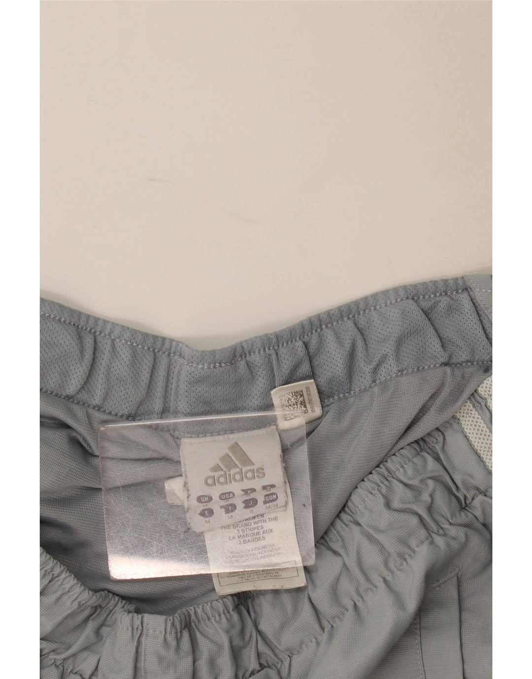 Pantaloncini sportivi Adidas da uomo in poliestere grigio medio