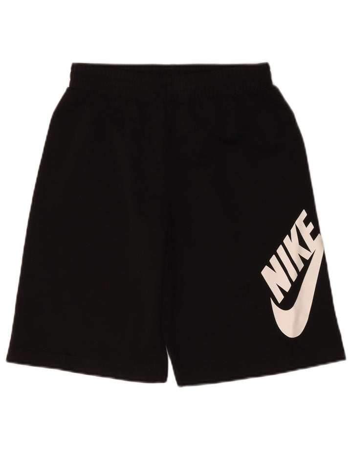 Pantaloncini sportivi Nike da ragazzo con grafica 12-13 anni, grandi, in poliestere nero