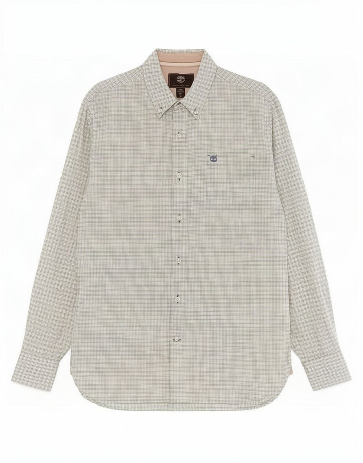 Camicia Timberland da uomo vestibilità regolare a quadri verde medio
