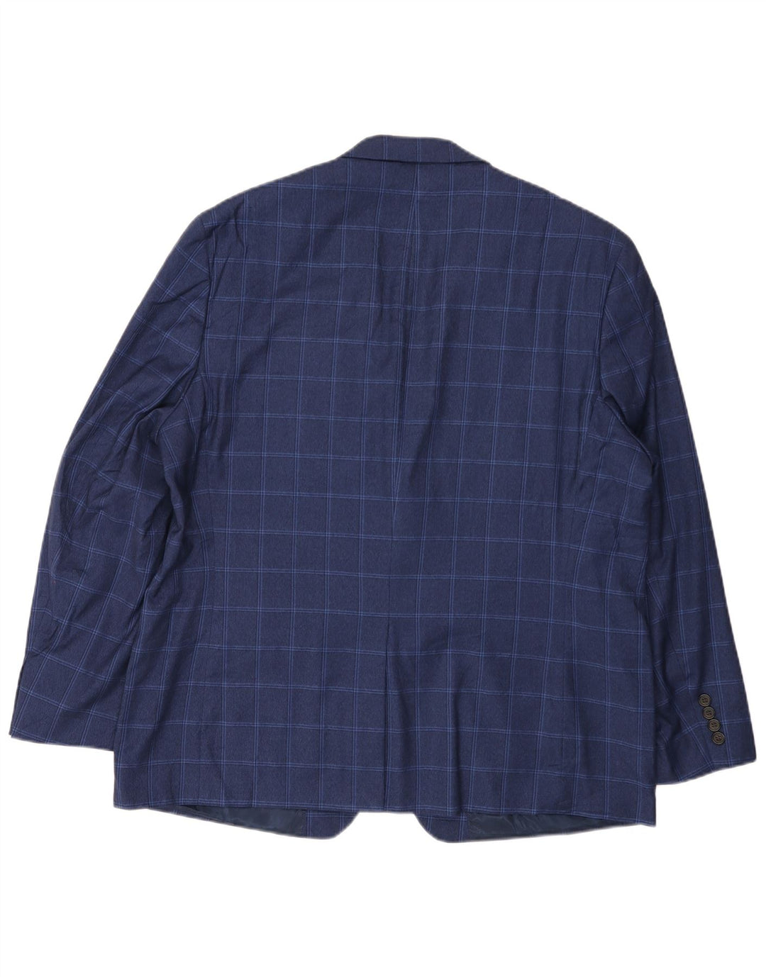 Giacca blazer da uomo a 2 bottoni Ralph Lauren UK 46 2XL blu navy a quadri