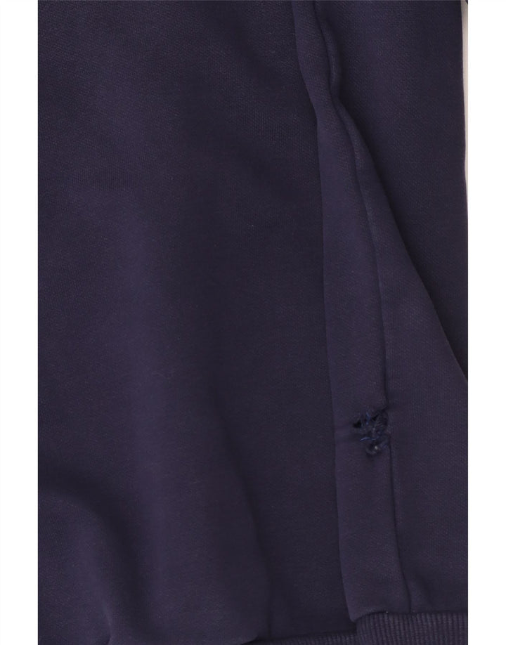 Felpa con cappuccio grafica da uomo Puma media cotone blu navy