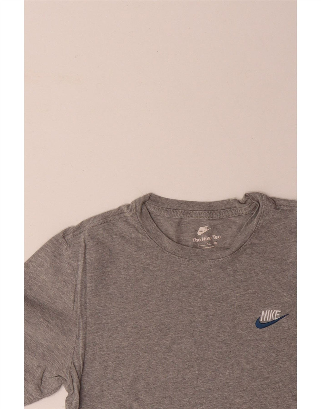 T-shirt da uomo NIKE Top Small in cotone grigio