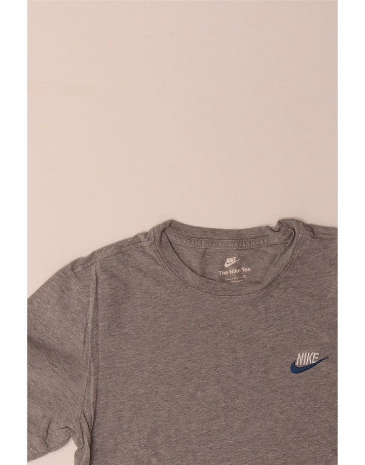 T-shirt da uomo NIKE Top Small in cotone grigio