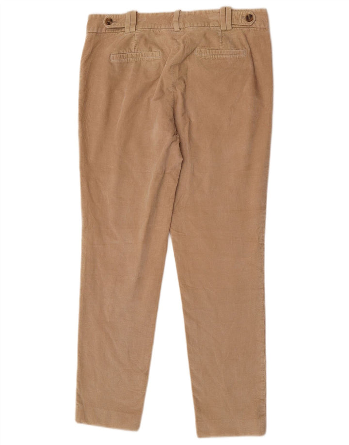 Pantaloni slim da donna in velluto a coste Massimo Dutti EU 40 Medium W30 L27 Beige