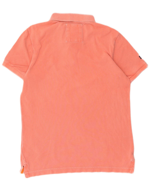 Polo da uomo Superdry grande in cotone rosa