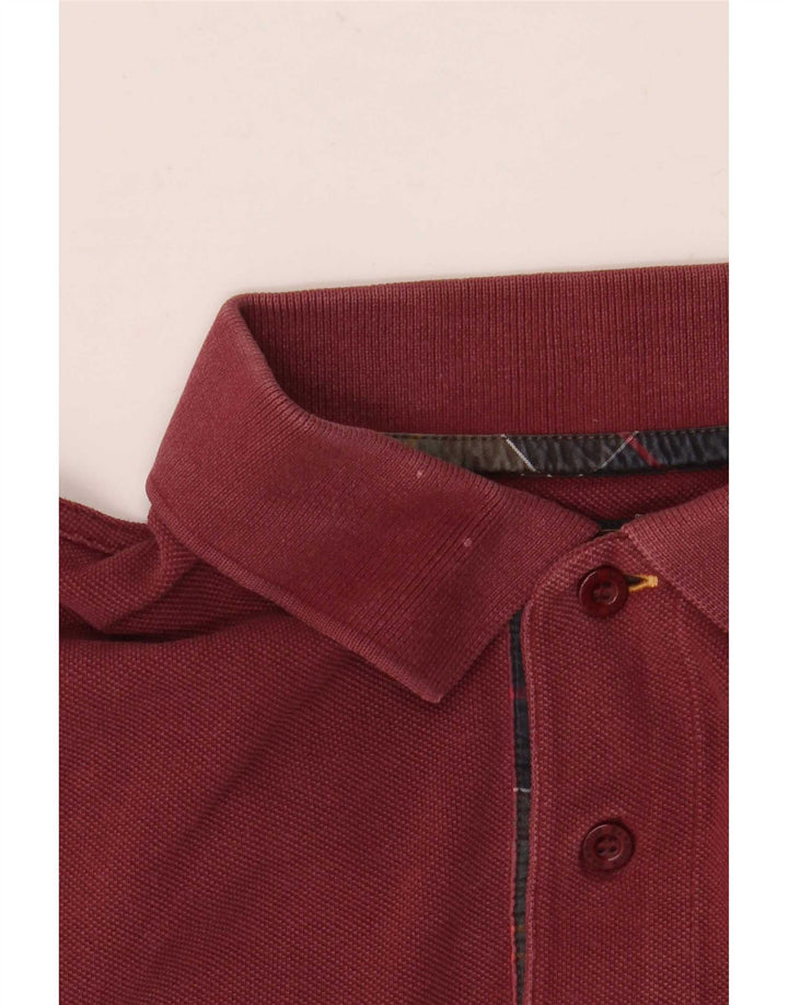 Polo da uomo Barbour Borgogna media