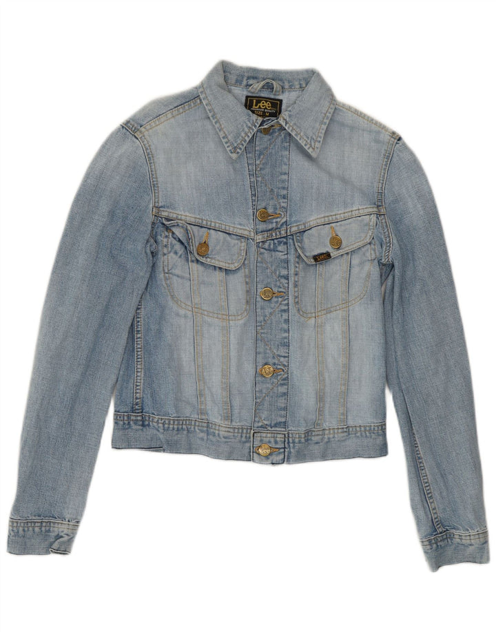 Giacca in denim da donna Lee UK 12 cotone blu medio