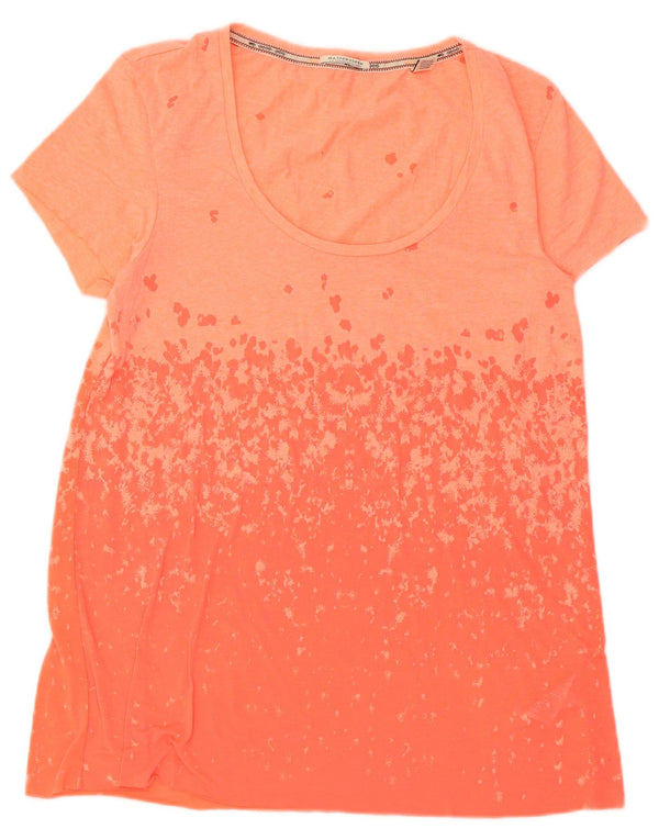 T-shirt da donna Maison Scotch Top UK 10 piccolo cotone arancione