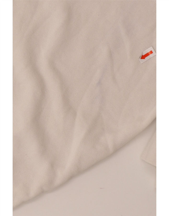 NIKE Felpa con grafica corta oversize da donna UK 16 Large Bianca