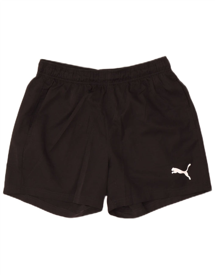 Pantaloncini sportivi da uomo Puma Large neri in poliestere