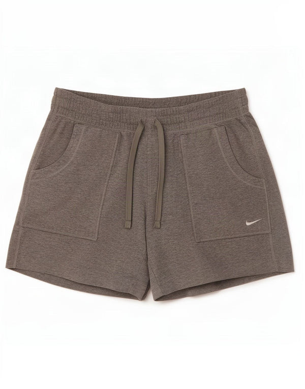 Pantaloncini sportivi Nike da donna UK 12/14 Cotone grigio medio