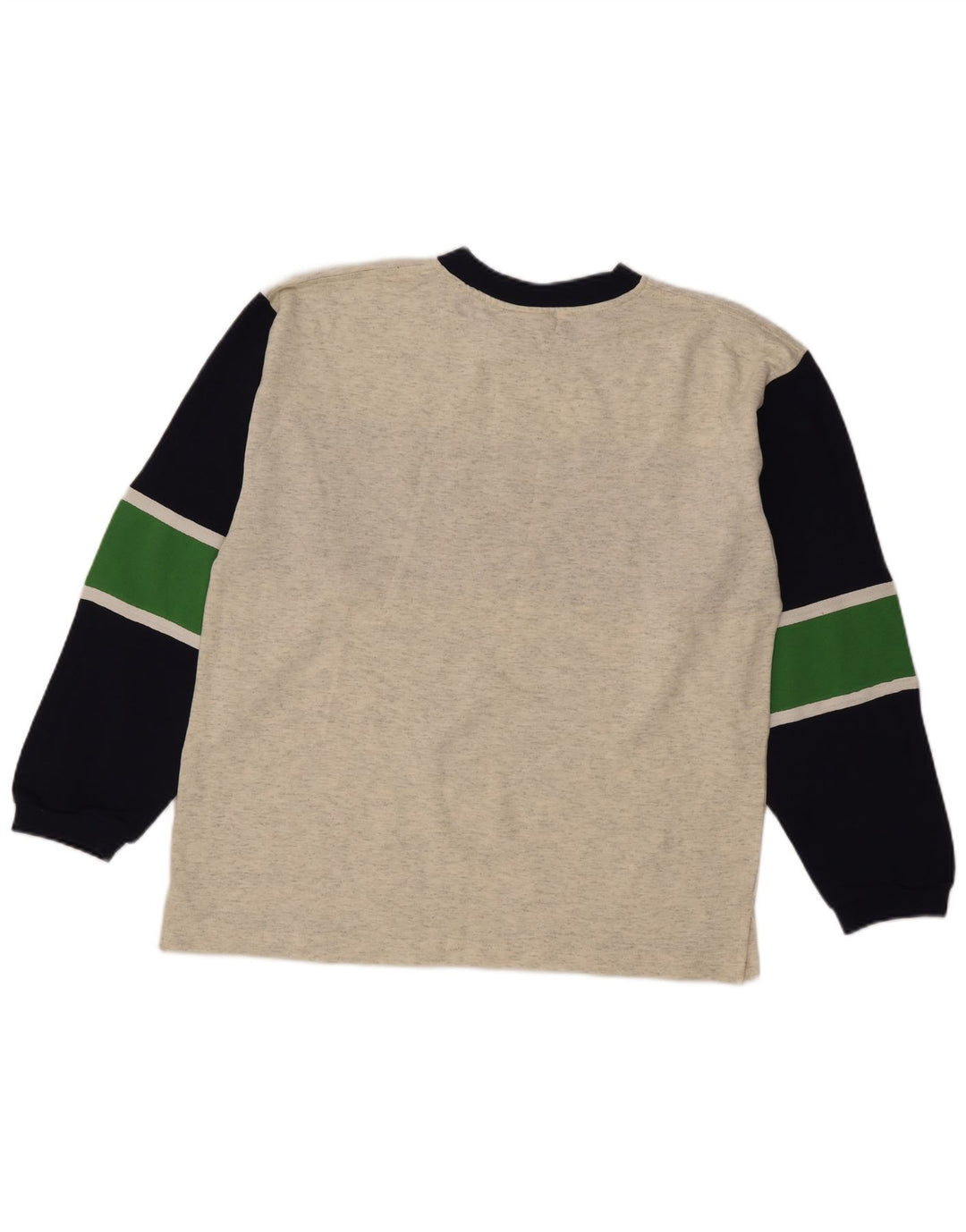 Top grafico da uomo vintage a maniche lunghe grande color grigio