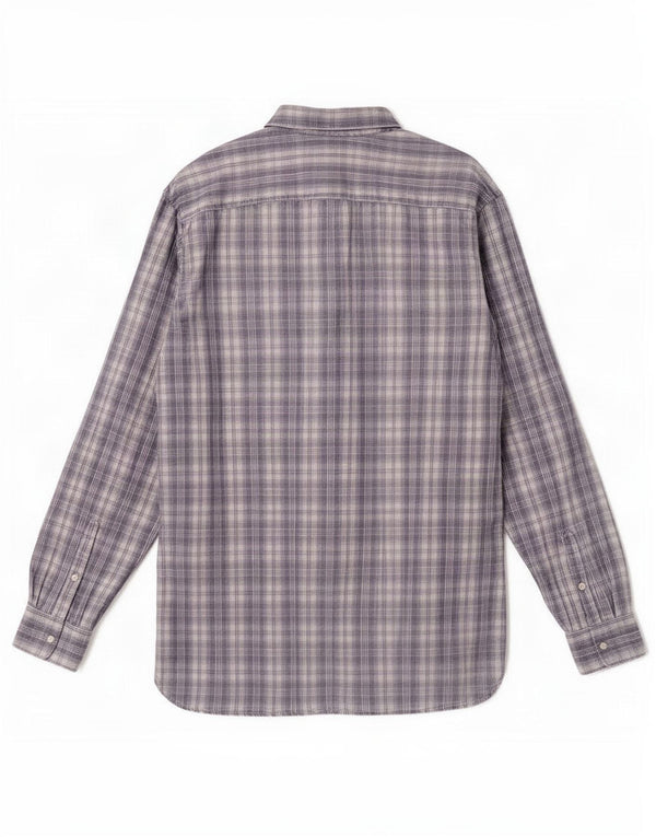 Camicia Timberland da uomo vestibilità regolare 2XL cotone a quadri grigio