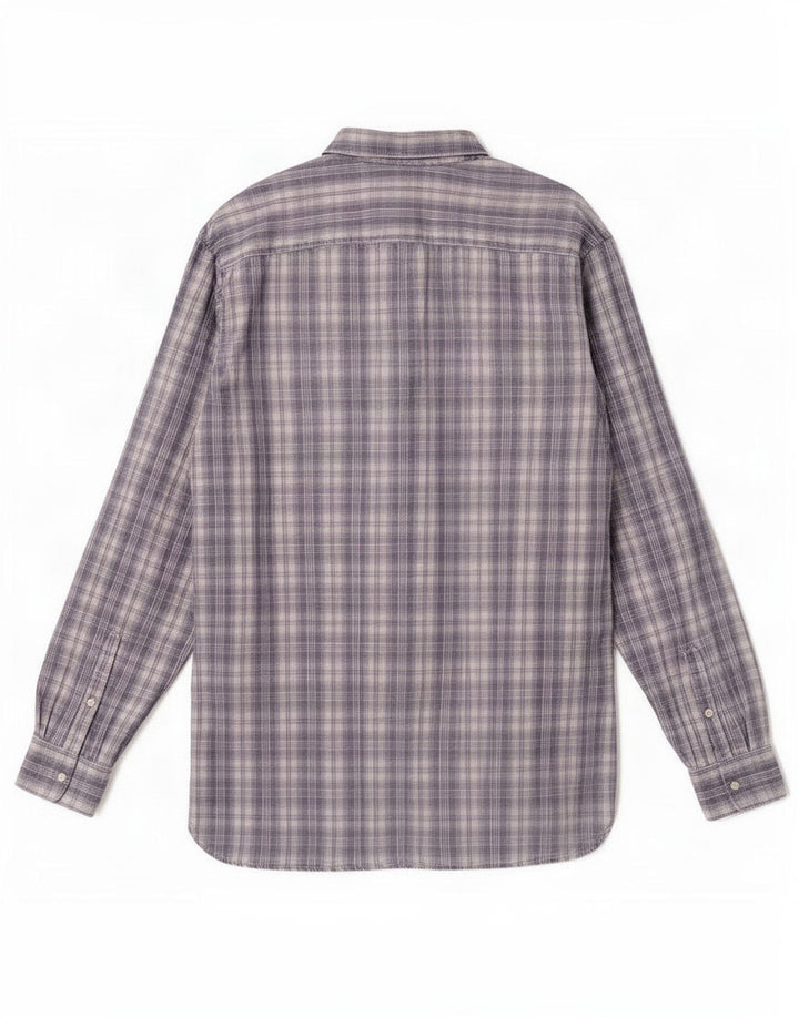 Camicia Timberland da uomo vestibilità regolare 2XL cotone a quadri grigio