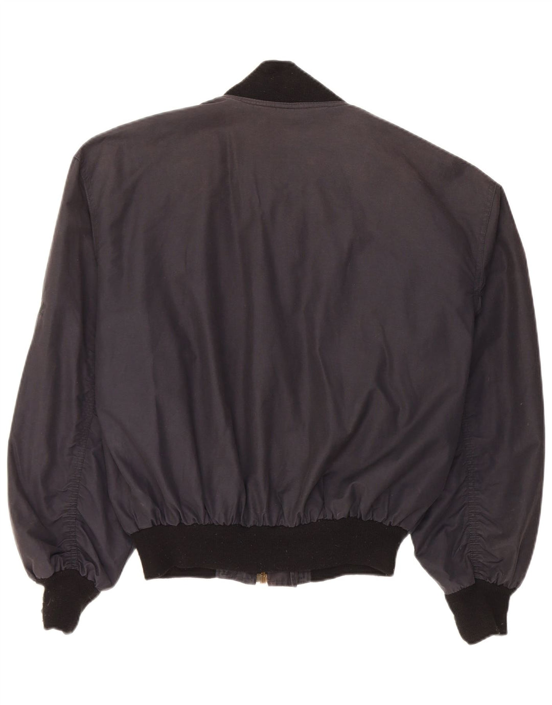 Giubbotto bomber da uomo vestibilità ampia Quarry UK 36 piccolo cotone nero