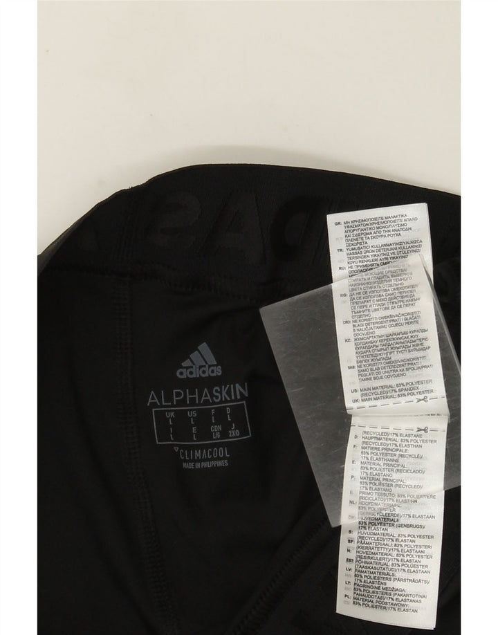 Adidas Donna Climacool Graphic Leggings UK 16 Grande Poliestere Nero