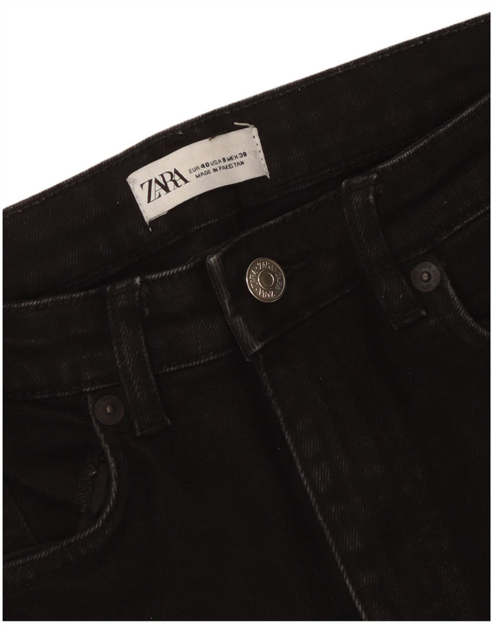 Jeans corti a vita alta da donna Zara EU 40 medio W30 L25 neri