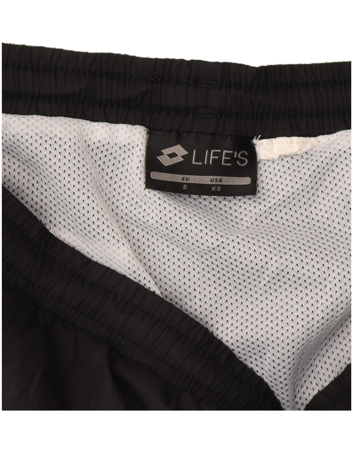 Pantaloncini da bagno grafici da uomo LOTTO XS neri