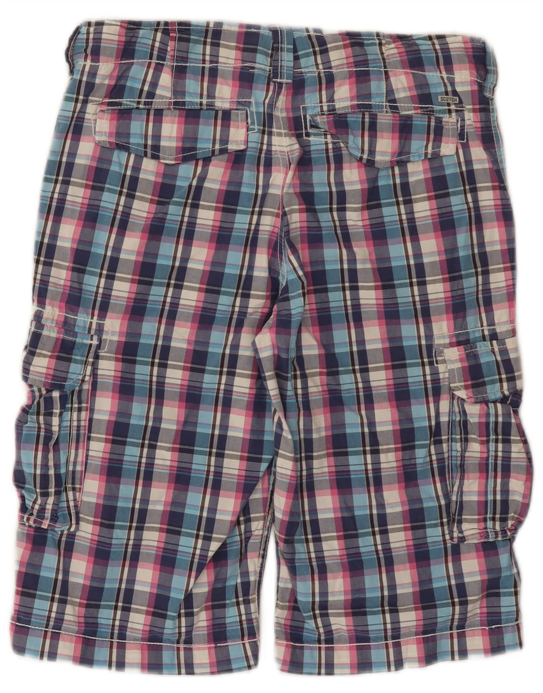 Pantaloncini cargo da ragazzo Scotch & Soda 15-16 anni W30 in cotone scozzese multicolore